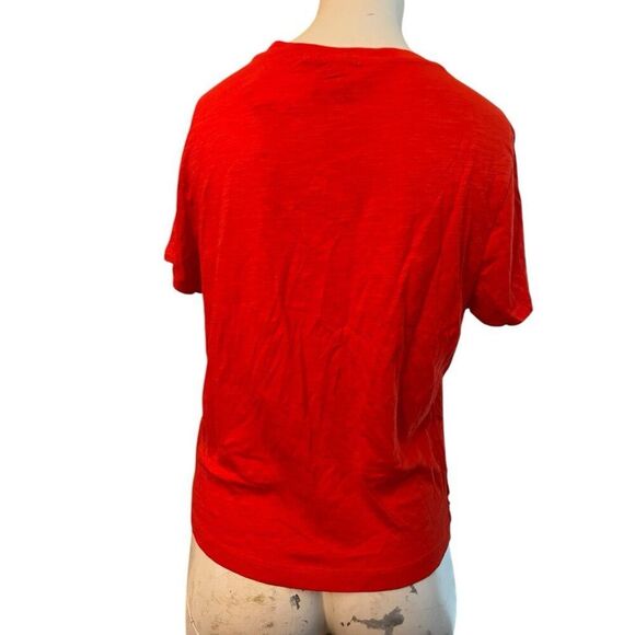 Sanctuary Ladies Large Dream On Twisted Tee T Shirt Bright Red Orange NWT - Picture 4 of 6